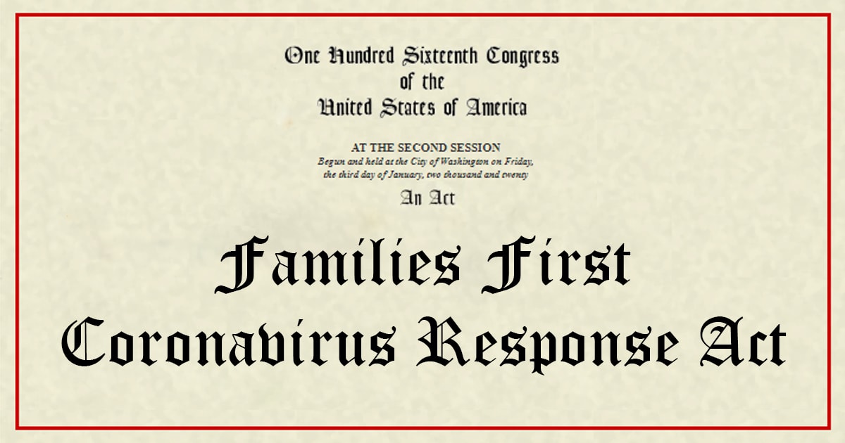 Families First Coronavirus Response Act Guidance